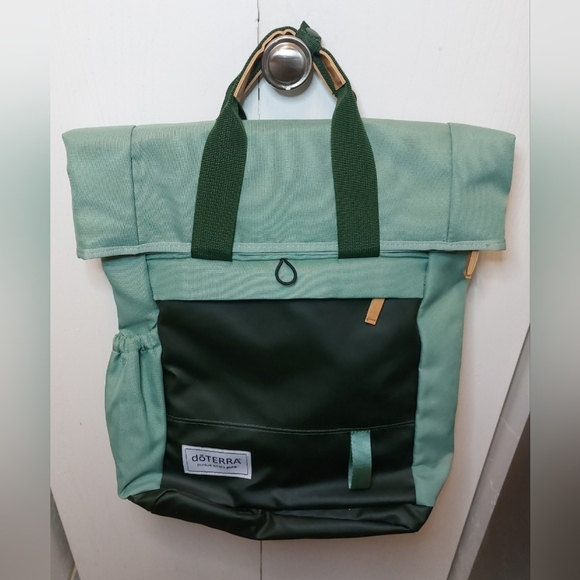 Doterra Convention Backpack 2020 Mint & Dark Purple Lining 6 Pockets NWOT - Picture 12 of 12